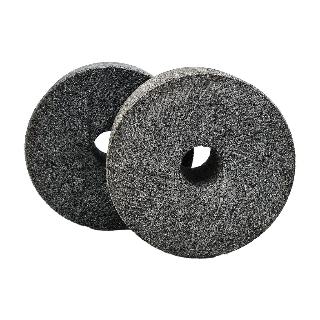 Pair of 7-Inch Black Stone Millstones