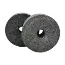 Pair of 7-Inch Black Stone Millstones