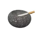 Cenicero Redondo de Piedra Volcánica de 4 Pulgadas